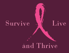 Survive Live and Thirve Pink ribbon panel